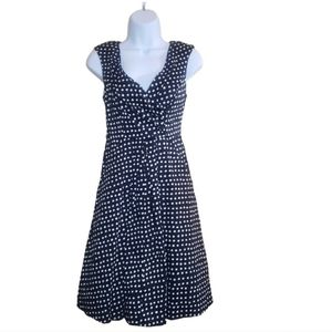 Jessica Simpson Black Polka-dot Sleeveless Dress